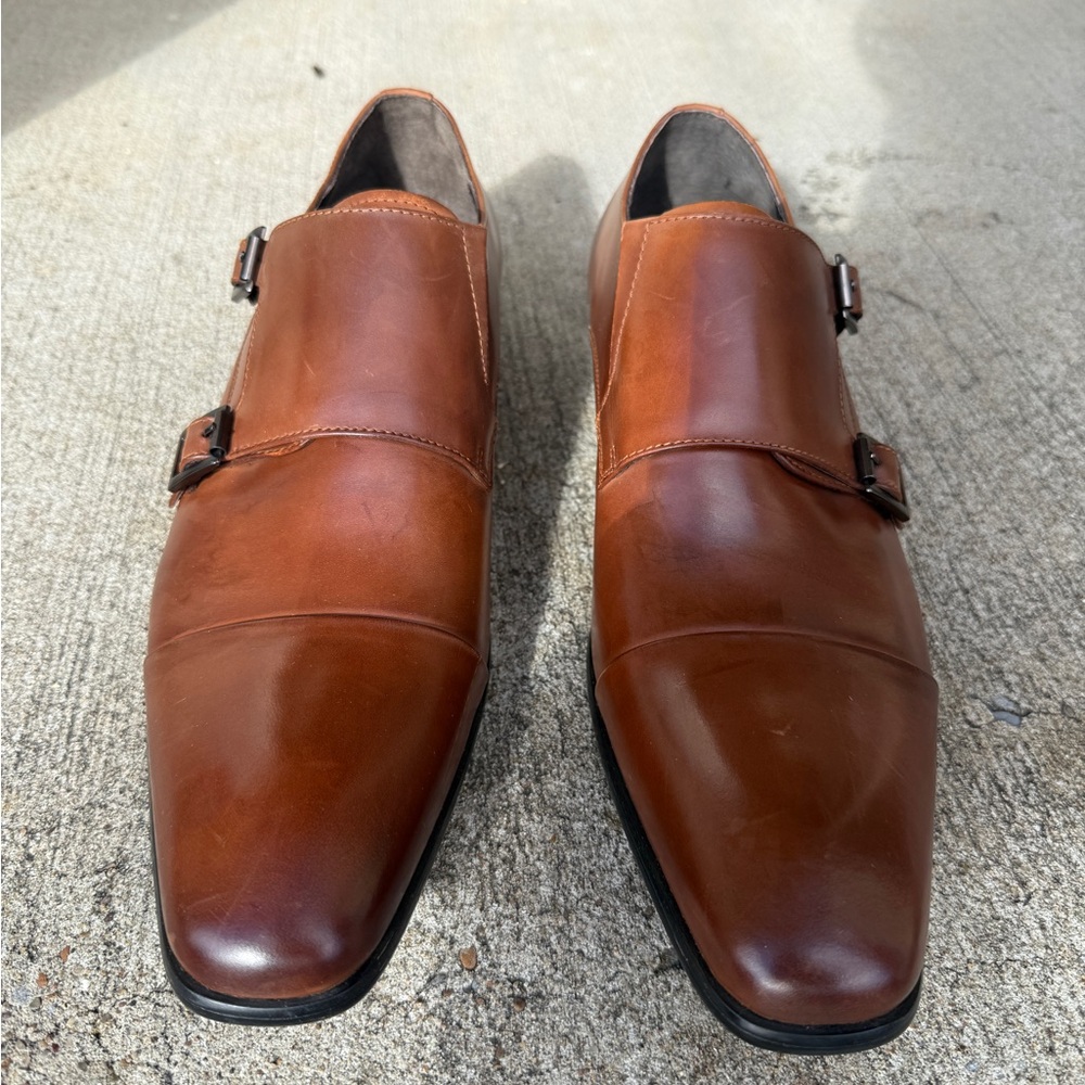 Kenneth Cole New York Brown Monk Strap Shoes - Picture 4 of 5